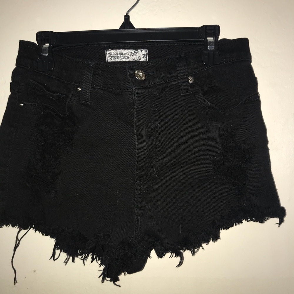 High Waisted Black Shorts